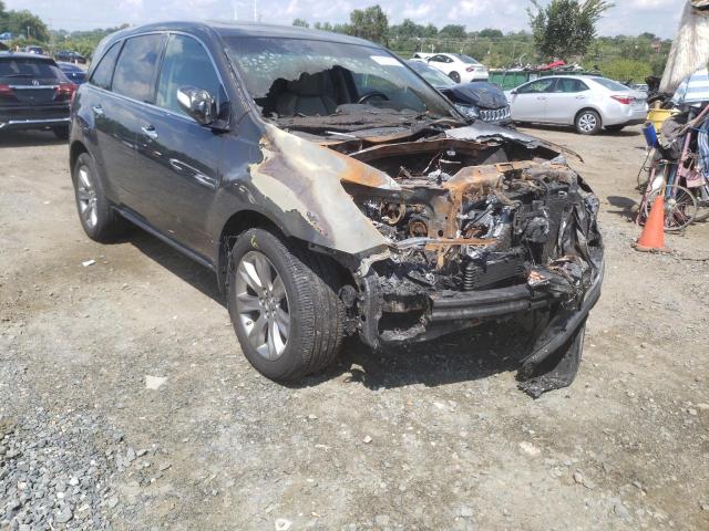 2HNYD2H50BH520243 - 2011 ACURA MDX ADVANC GRAY photo 9