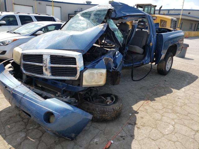 1D7HE48K56S687190 - 2006 DODGE DAKOTA QUA BLUE photo 9