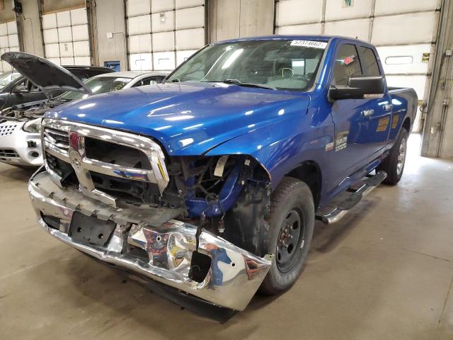 1C6RR7GT2HS642412 - 2017 RAM 1500 SLT BLUE photo 2