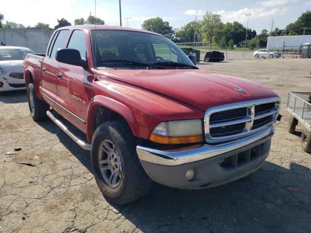 1B7HG48N42S633193 - 2002 DODGE DAKOTA QUA RED photo 1