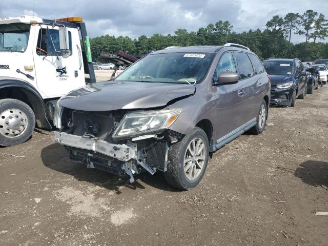 5N1AR2MN0EC664733 - 2014 NISSAN PATHFINDER GRAY photo 2