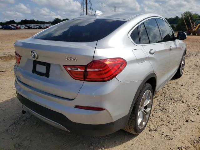 5UXXW3C55G0R19068 - 2016 BMW X4 XDRIVE2 Արծաթագույն լուսանկար 4