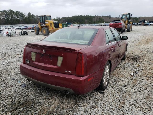 1G6DC67A160129001 - 2006 CADILLAC STS RED photo 4