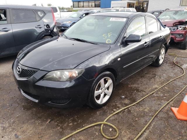 JM1BK12F651276825 - 2005 MAZDA 3 I BLACK photo 2