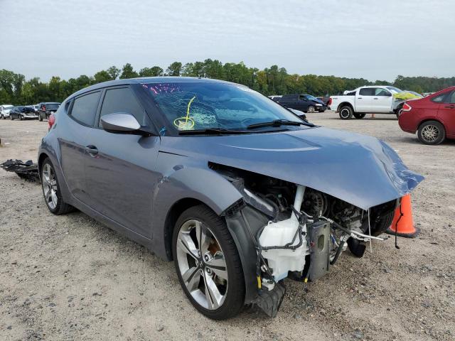 KMHTC6AD0HU323327 - 2017 HYUNDAI VELOSTER GRAY photo 1