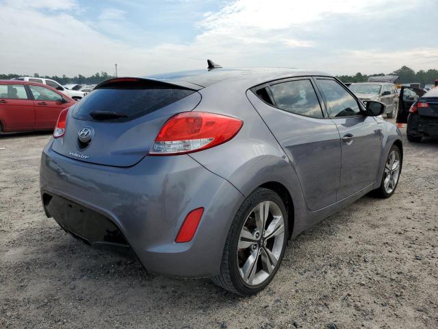 KMHTC6AD0HU323327 - 2017 HYUNDAI VELOSTER GRAY photo 4