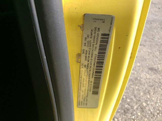 3VWRW31C18M522612 - 2008 VOLKSWAGEN NEW BEETLE 黄色 照片 10