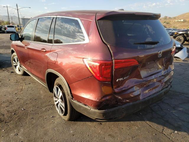 5FNYF5H73JB024618 - 2018 HONDA PILOT EXLN BURGUNDY photo 3