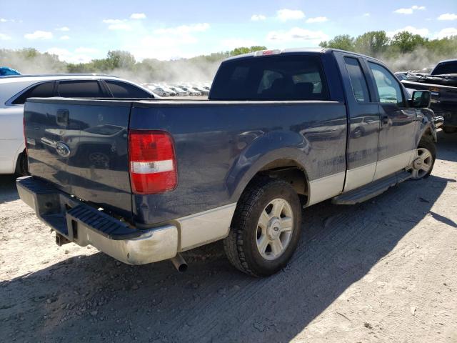 1FTPX12525FA53425 - 2005 FORD F150 BLUE photo 4