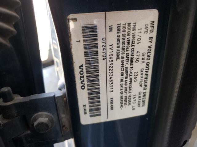 YV1SW592252483313 - 2005 VOLVO V70 FWD BLUE photo 10