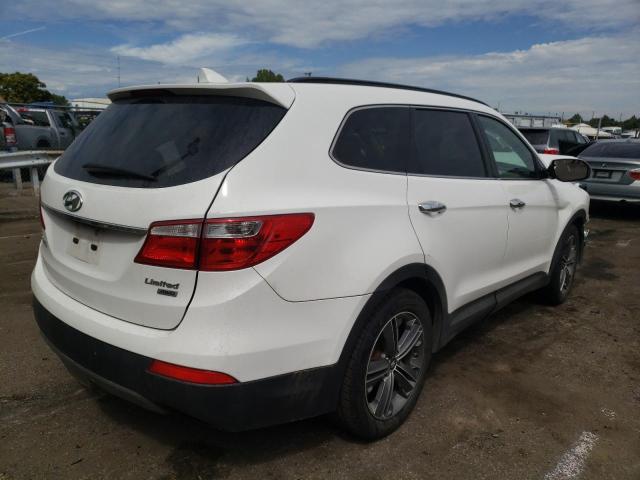 KM8SRDHFXDU013038 - 2013 HYUNDAI SANTA FE L WHITE photo 4