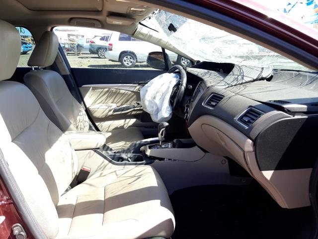 19XFB2F98DE058120 - 2013 HONDA CIVIC EXL 勃艮第红 照片 5