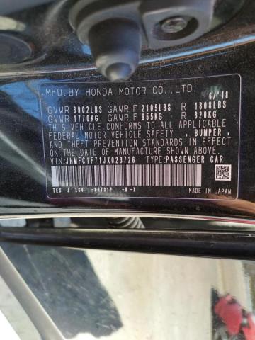 JHMFC1F71JX023726 - 2018 HONDA CIVIC EXL Qara foto 10