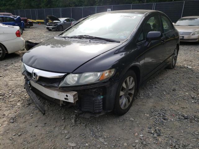 2HGFA16979H518314 - 2009 HONDA CIVIC EXL შავი ფოტო 2