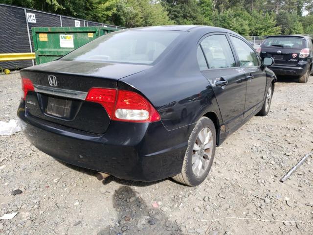 2HGFA16979H518314 - 2009 HONDA CIVIC EXL შავი ფოტო 4