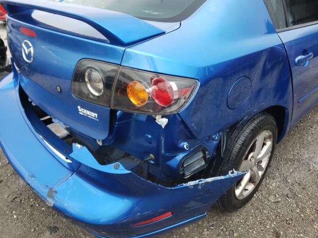 JM1BK123451306054 - 2005 MAZDA 3 S BLUE photo 9