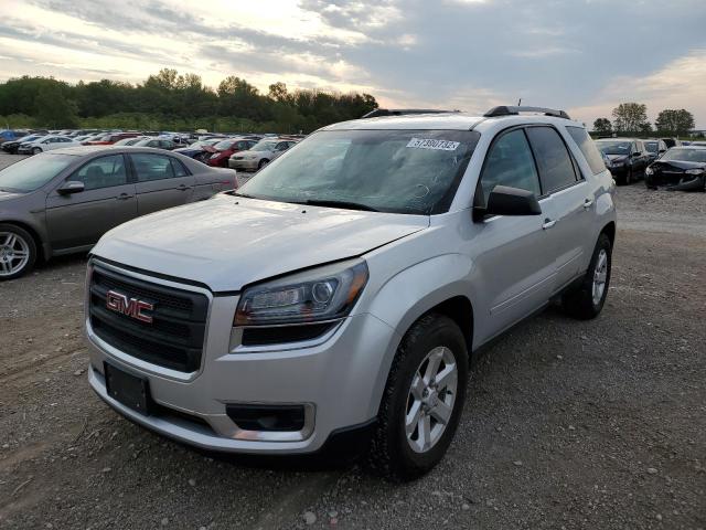 1GKKRPKD2FJ127878 - 2015 GMC ACADIA SLE SILVER photo 2