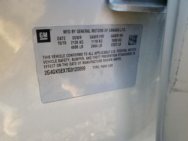 2G4GK5EX7G9120899 - 2016 BUICK REGAL GOLD photo 10