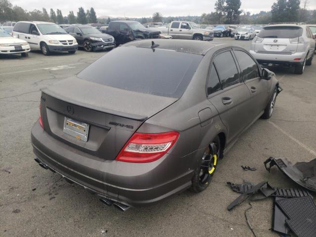 WDDGF7HB3BF539939 - 2011 MERCEDES-BENZ C 63 AMG CHARCOAL photo 4