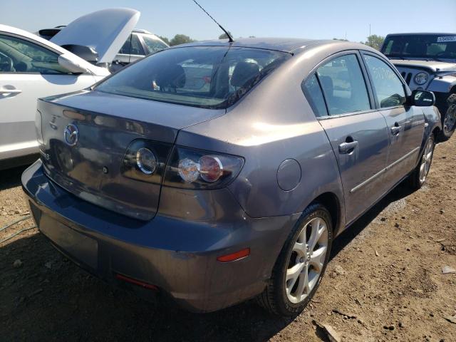 JM1BK32F681174151 - 2008 MAZDA 3 I GRAY photo 4