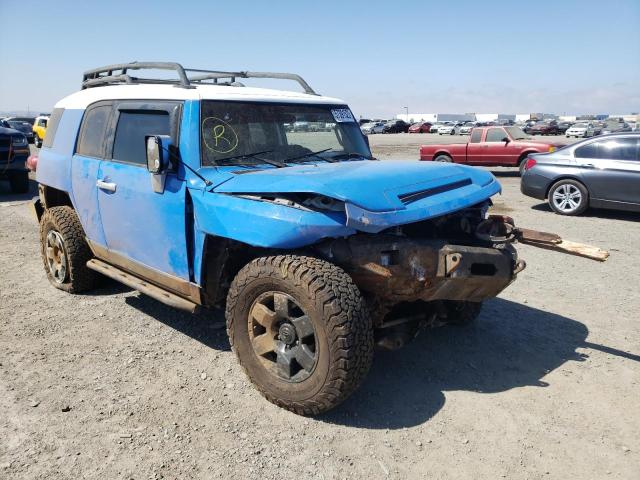 JTEBU11F370027091 - 2007 TOYOTA FJ CRUISER BLUE photo 1