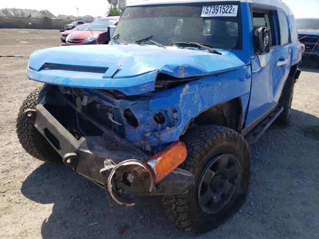 JTEBU11F370027091 - 2007 TOYOTA FJ CRUISER BLUE photo 9