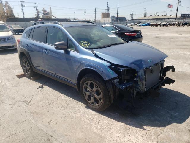 JF2GTHSC4MH335217 - 2021 SUBARU CROSSTREK BLUE photo 1