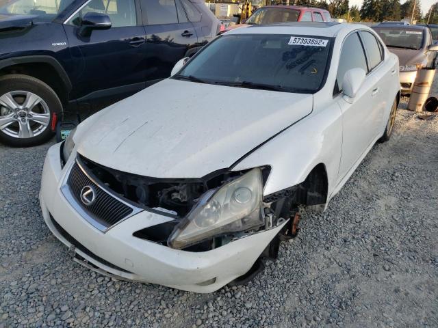 JTHBK262675029330 - 2007 LEXUS IS 250 WHITE photo 2