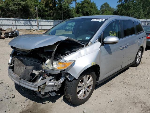 5FNRL5H43EB111282 - 2014 HONDA ODYSSEY EX SILVER photo 2