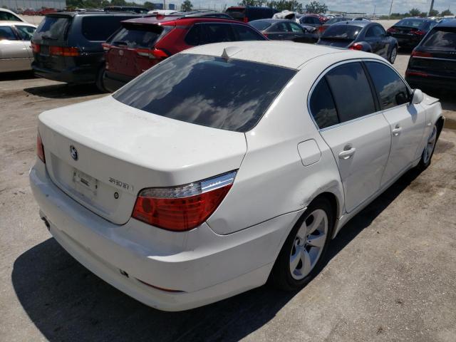 WBANU53508C110259 - 2008 BMW 528 I WHITE photo 4