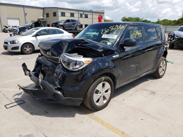 KNDJN2A20G7265696 - 2016 KIA SOUL BLACK photo 2