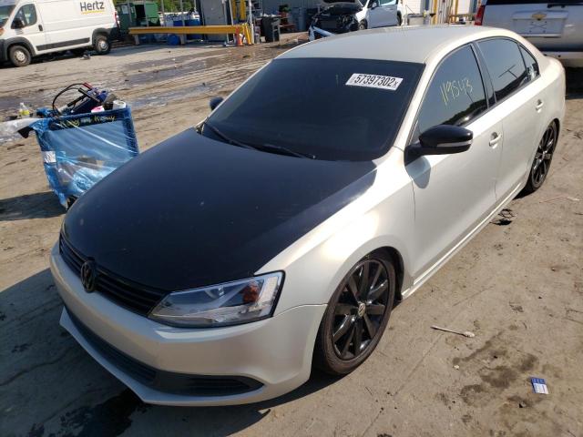 3VW2K7AJ3BM108984 - 2011 VOLKSWAGEN JETTA BASE Արծաթագույն լուսանկար 2