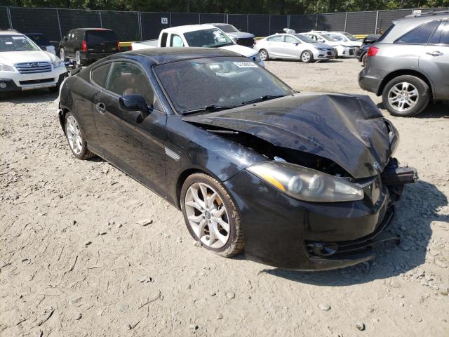 KMHHN66F08U273748 - 2008 HYUNDAI TIBURON GT BLACK photo 1