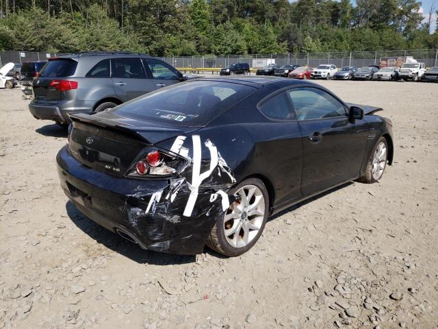 KMHHN66F08U273748 - 2008 HYUNDAI TIBURON GT BLACK photo 4