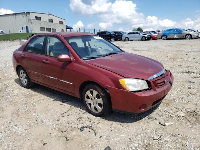 KNAFE121745040167 - 2004 KIA SPECTRA LX BURGUNDY photo 1