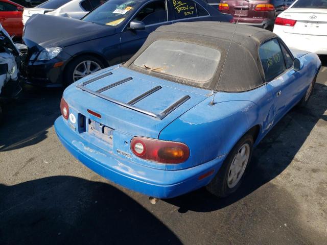 JM1NA3514L0118126 - 1990 MAZDA MIATA BLUE photo 4