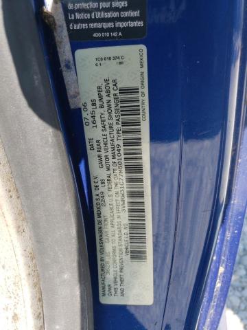 3VWRW31C77M501049 - 2007 VOLKSWAGEN NEW BEETLE 蓝色 照片 10