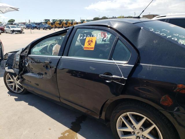 3FAHP0JG0BR149656 - 2011 FORD FUSION SEL BLACK photo 10