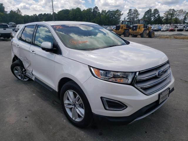 2FMPK4J88GBB79008 - 2016 FORD EDGE SEL WHITE photo 1