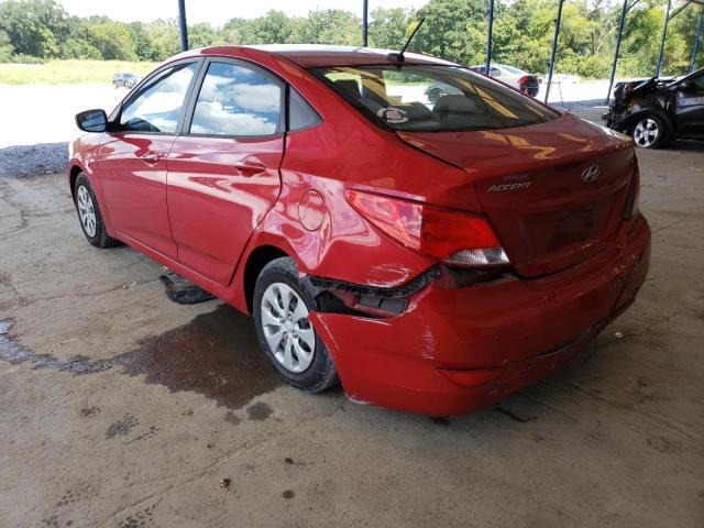 KMHCT4AEXFU863049 - 2015 HYUNDAI ACCENT RED photo 3