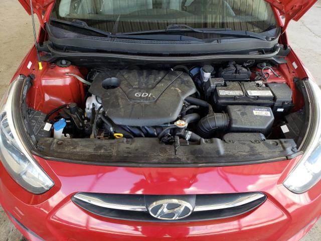 KMHCT4AEXFU863049 - 2015 HYUNDAI ACCENT RED photo 7