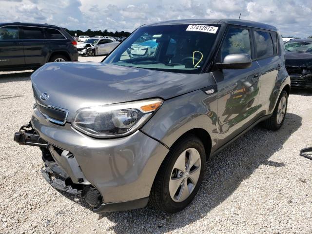 KNDJN2A21E7091246 - 2014 KIA SOUL GRAY photo 2