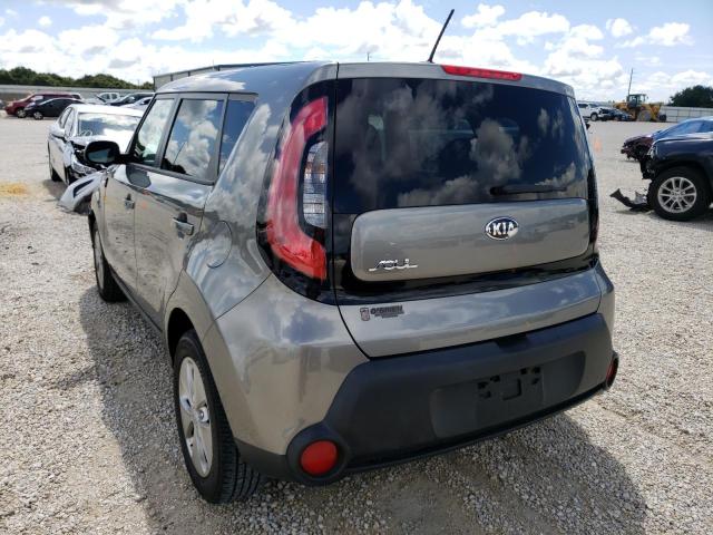 KNDJN2A21E7091246 - 2014 KIA SOUL GRAY photo 3