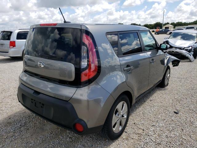 KNDJN2A21E7091246 - 2014 KIA SOUL GRAY photo 4