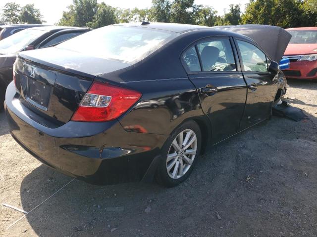 19XFB2F90CE023845 - 2012 HONDA CIVIC EXL أسود صورة 4