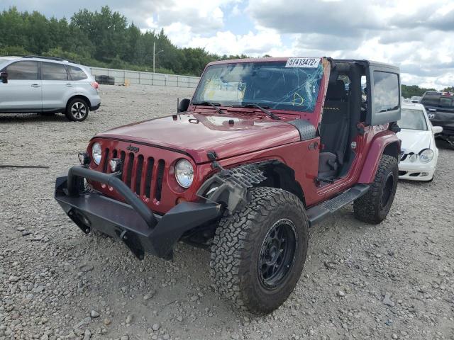 1C4GJWBG2DL501565 - 2013 JEEP WRANGLER S RED photo 2