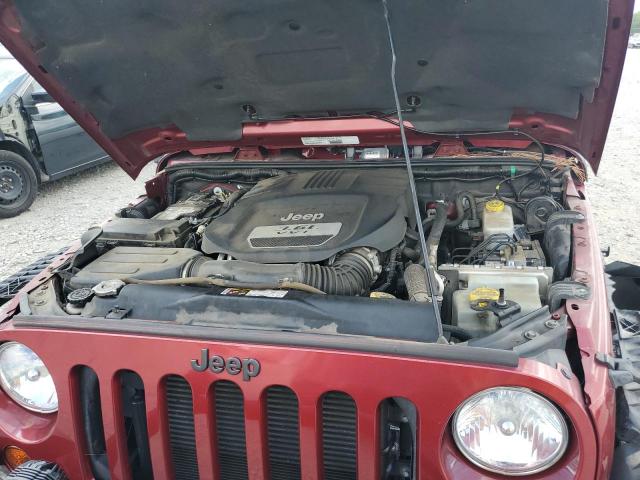 1C4GJWBG2DL501565 - 2013 JEEP WRANGLER S RED photo 7
