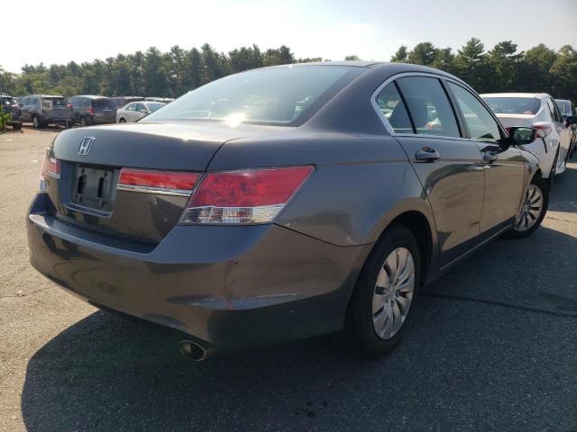 1HGCP2F38CA204230 - 2012 HONDA ACCORD LX GRAY photo 4