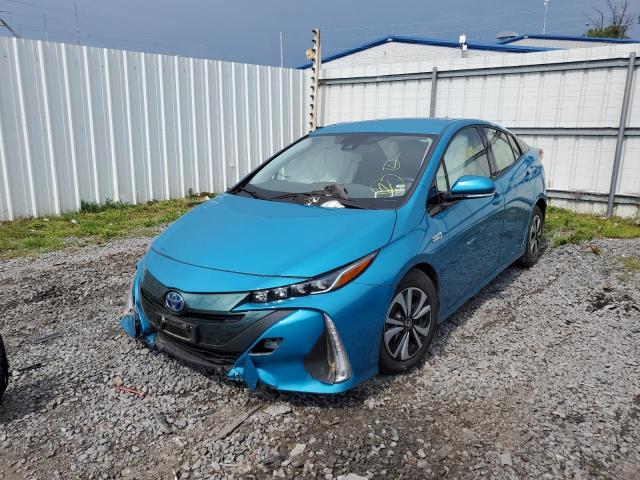 JTDKARFP8J3096748 - 2018 TOYOTA PRIUS PRIM 蓝色 照片 2