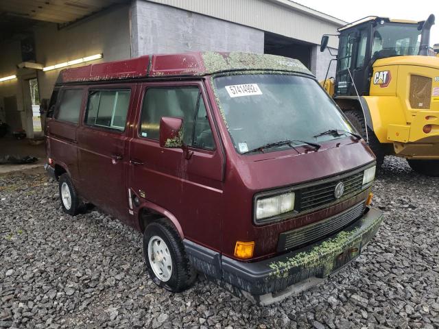 WV2ZB0257MG****** - 1991 VOLKSWAGEN VANAGON CA BURGUNDY photo 1